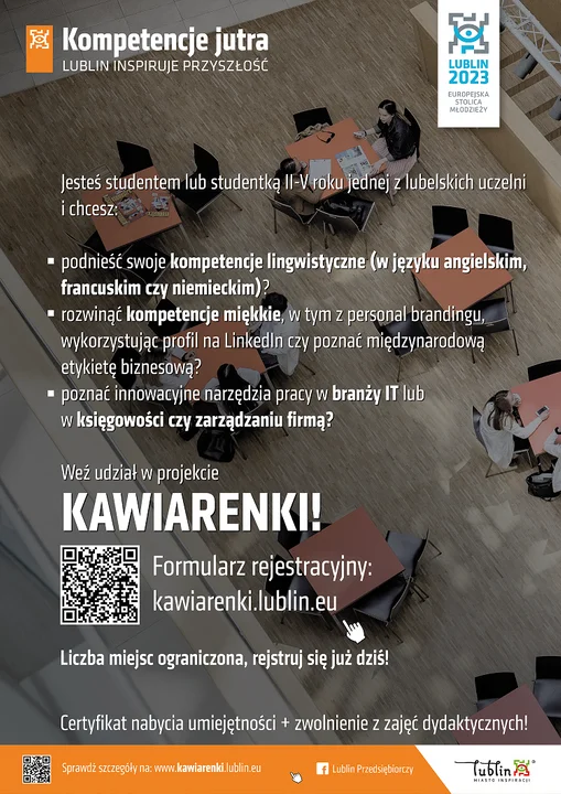 Lublin: Wraca projekt "Kawiarenki" dla studentów - Zdjęcie główne