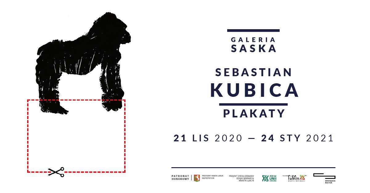 Wystawa plakatów rysownika Sebastiana Kubicy. Prace na ogrodzeniu Ogrodu Saskiego w Lublinie - Zdjęcie główne