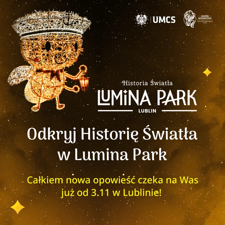 Lublin: Znowu będzie można spacerować wśród iluminacji i roślin. Wraca Lumina Park - Zdjęcie główne