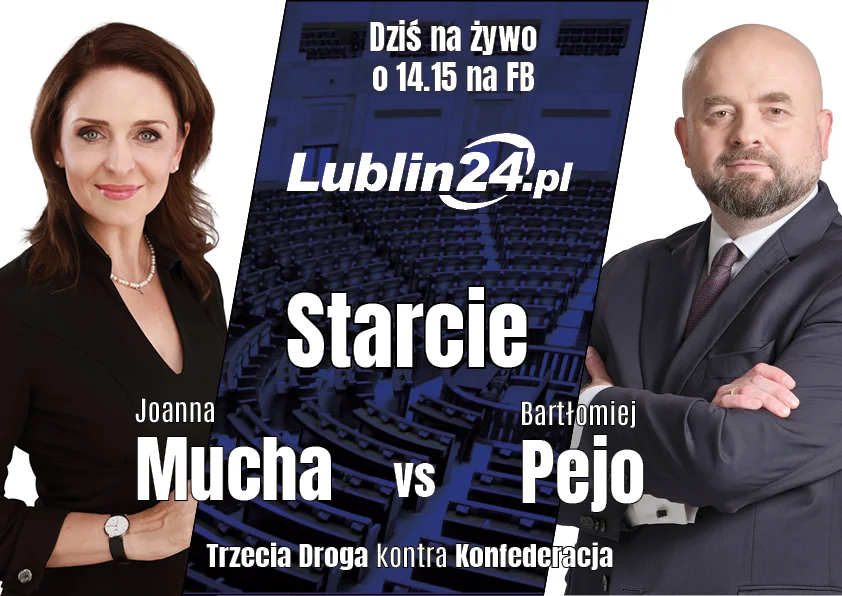 Wybory parlamentarne: Starcie kandydatów na Lublin24. Dzisiaj debata Joanny Muchy i Bartłomieja Pejo - Zdjęcie główne