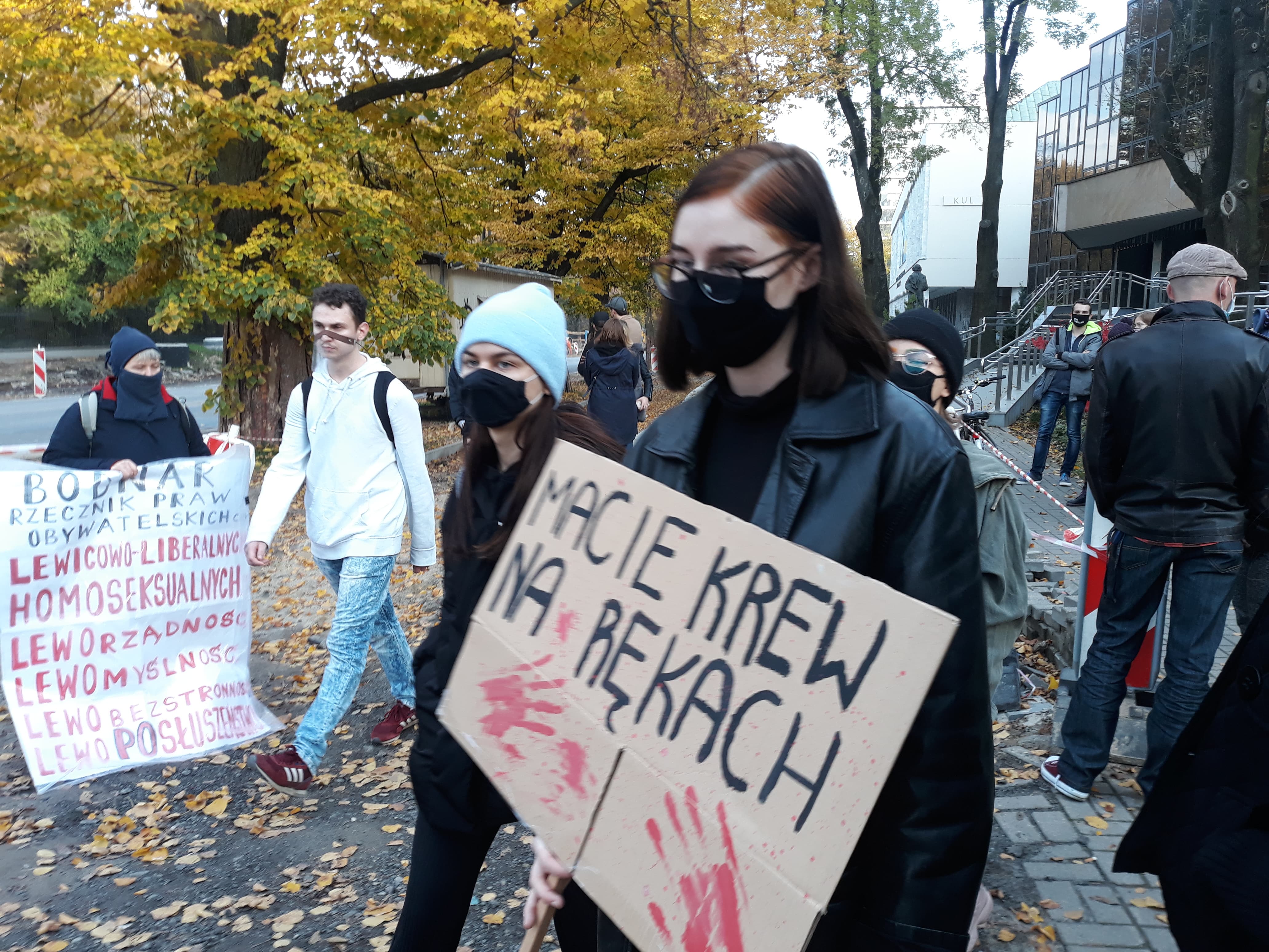 Protest przeciwników zakazu aborcji pod Katolickim Uniwersytetem Lubelskim [GALERIA] - Zdjęcie główne