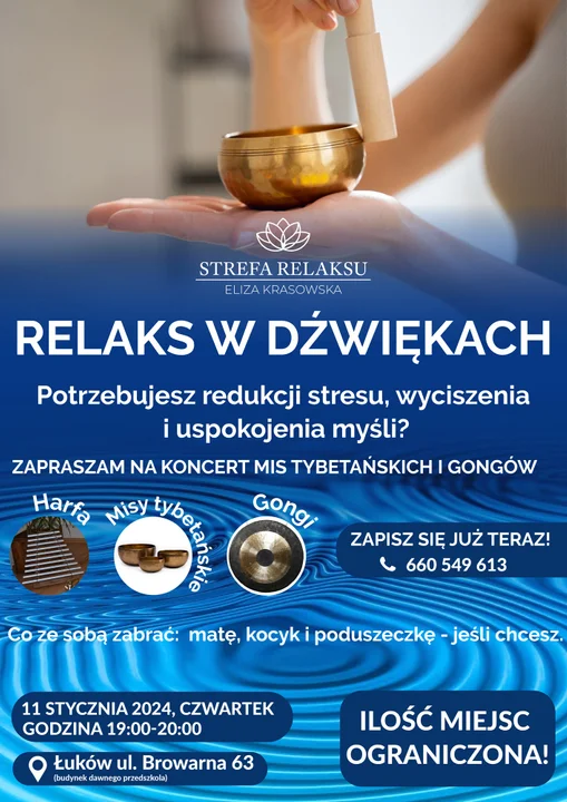 Zanurz się w świecie dźwięków. Zapraszamy na masaż dźwiękiem - Oaza Harmonii i Relaksu - Zdjęcie główne