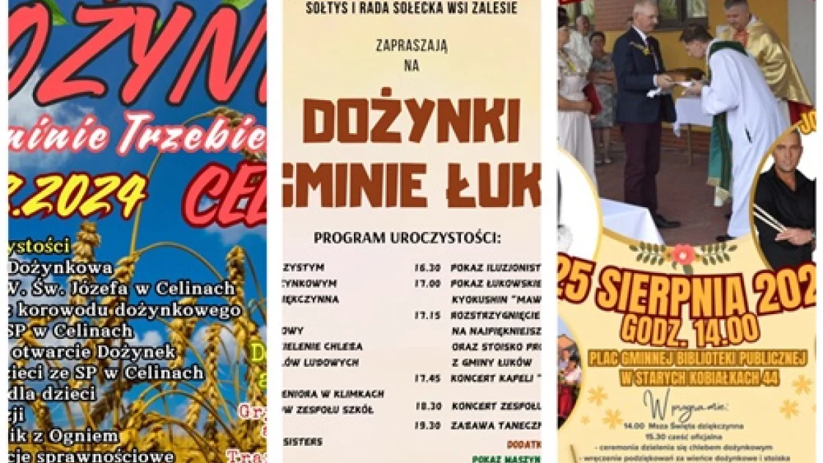 Dożynkowy szał w powiecie łukowskim: Zalesie, Stare Kobiałki i Celiny pełne atrakcji [ZAPOWIEDŹ, PROGRAM] - Zdjęcie główne