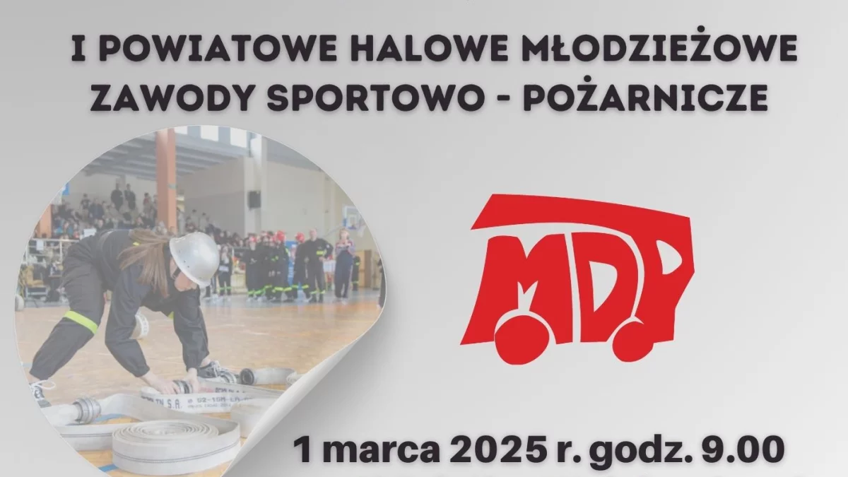 I Powiatowe Halowe Młodzieżowe Zawody Sportowo-Pożarnicze w Wojcieszkowie - Zdjęcie główne