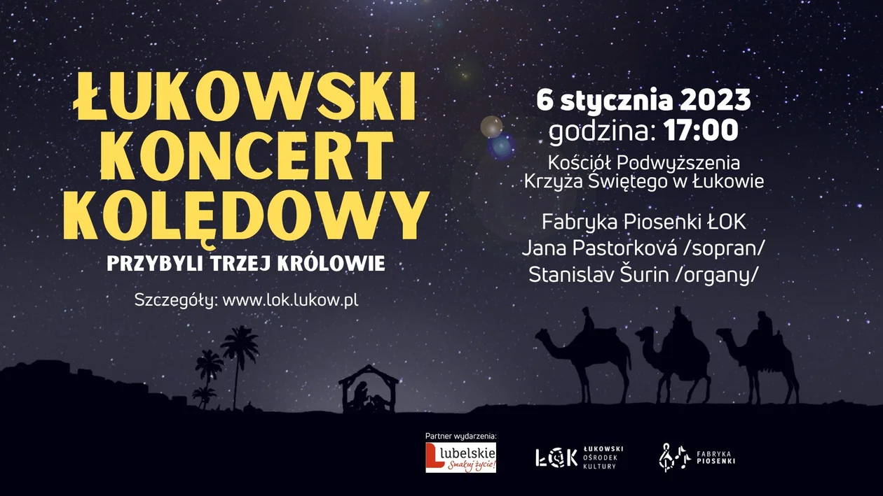 Łukowski Ośrodek Kultury zaprasza na koncert kolęd - Zdjęcie główne