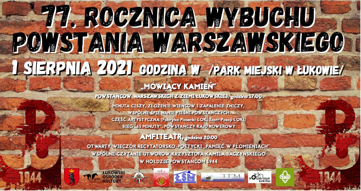 Łukowskie obchody 77. rocznicy wybuchu Powstania Warszawskiego - Zdjęcie główne