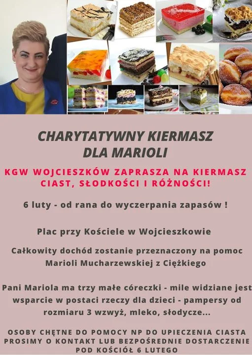 Charytatywny kiermasz ciast dla Marioli - Zdjęcie główne