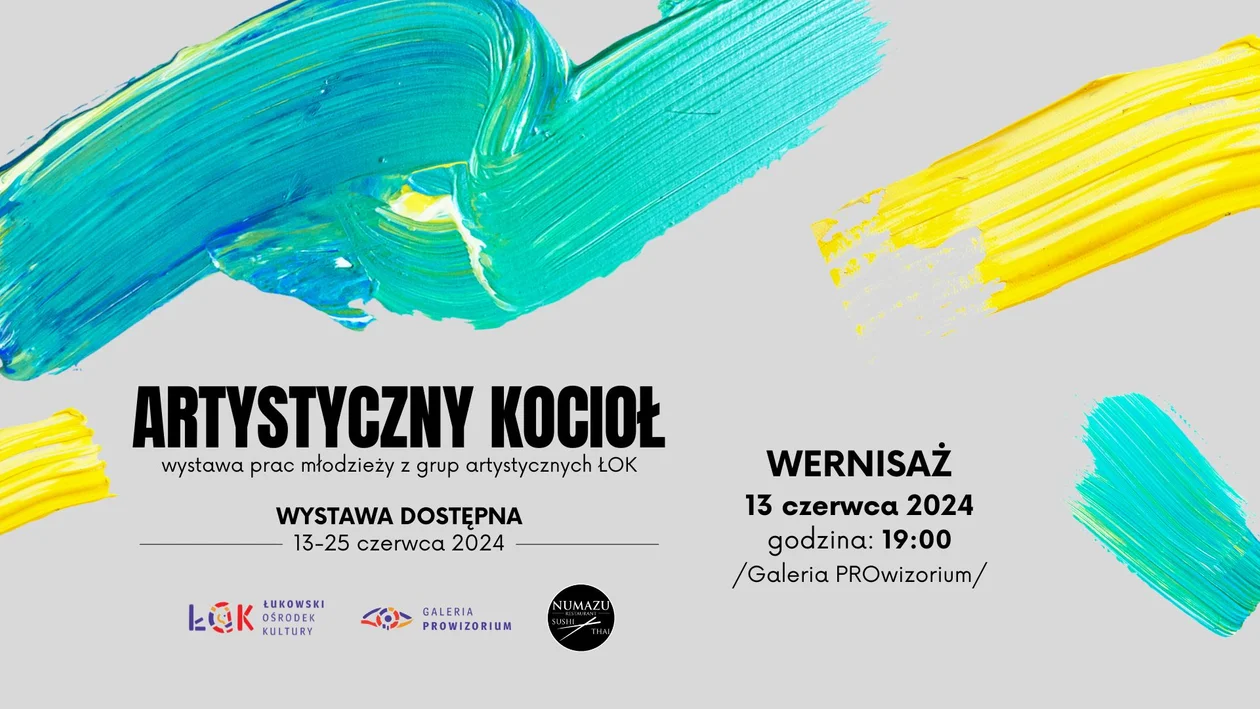 „Artystyczny Kocioł” - wystawa prac młodzieży z zajęć plastycznych ŁOK - Zdjęcie główne