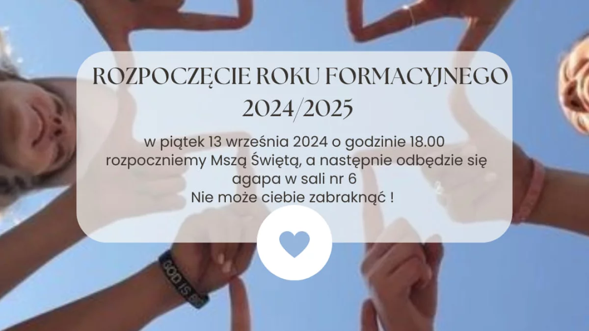 Będą się modlić a potem ucztować. Przyjdź na rozpoczęcie nowego roku formacyjnego. - Zdjęcie główne