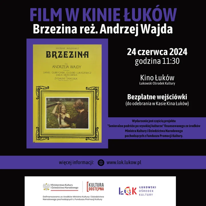 Film „Brzezina” Andrzeja Wajdy w Kinie Łuków - Zdjęcie główne