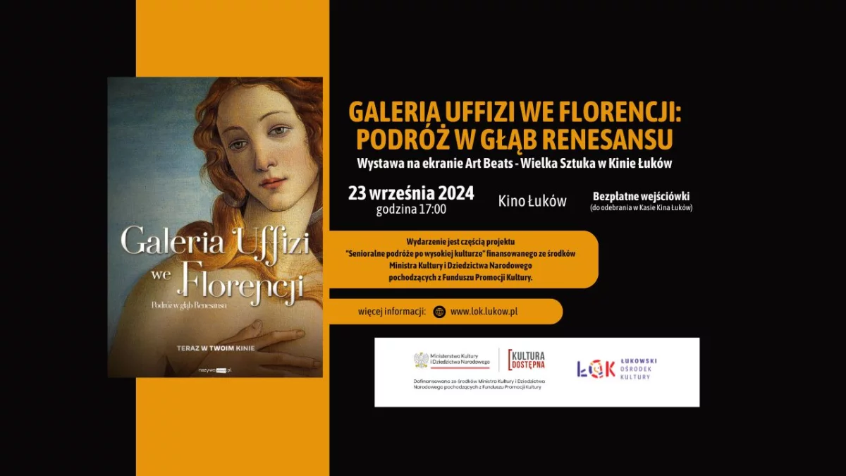 23.09.2024 - Wystawa Galeria Uffizi we Florencji: podróż w głąb Renesansu - Zdjęcie główne