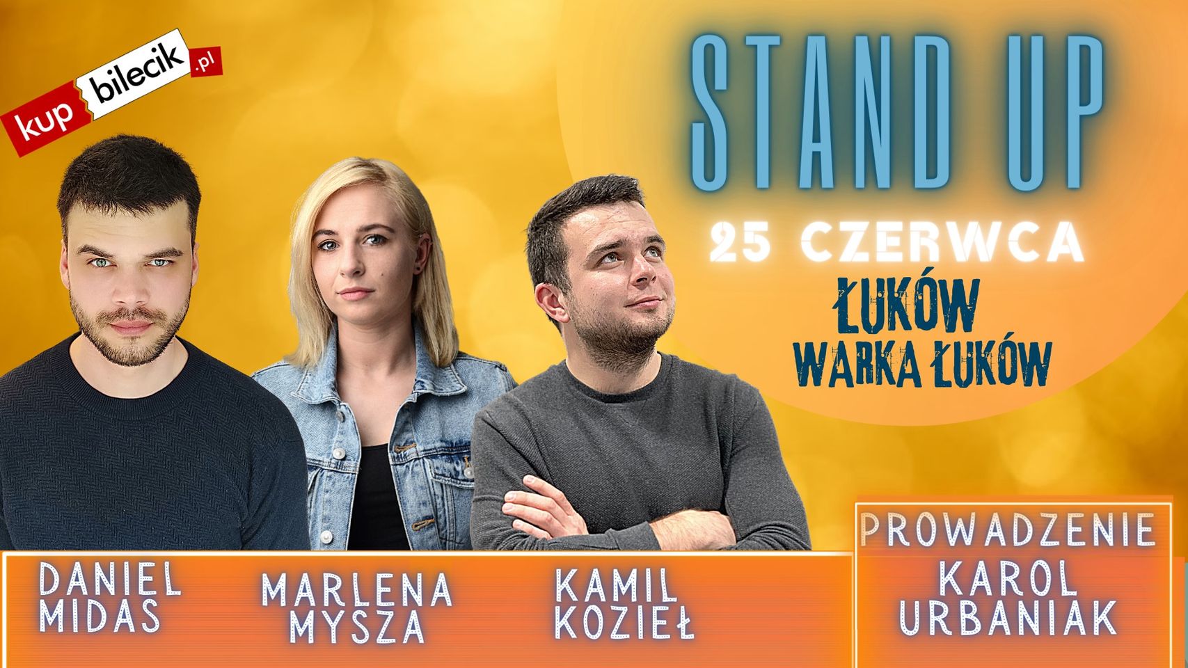 ŁUKÓW. Stand-up w Warce już w najbliższy piątek. Mamy dla Was wejściówki  - Zdjęcie główne