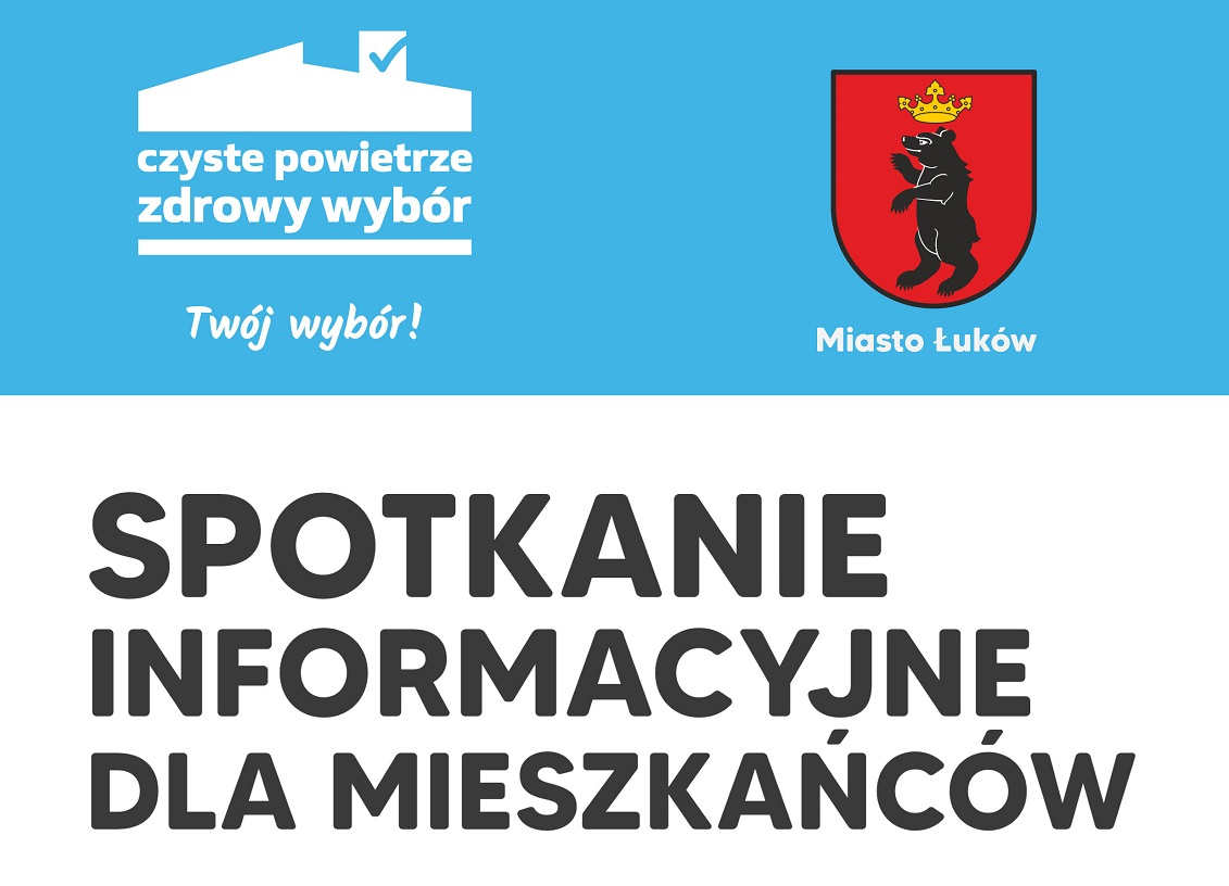 ŁUKÓW. Czyste Powietrze: spotkanie dla mieszkańców - Zdjęcie główne