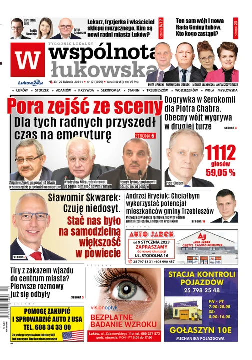 Najnowsze wydanie Wspólnoty Łukowskiej 23 kwietnia 2024r - Zdjęcie główne