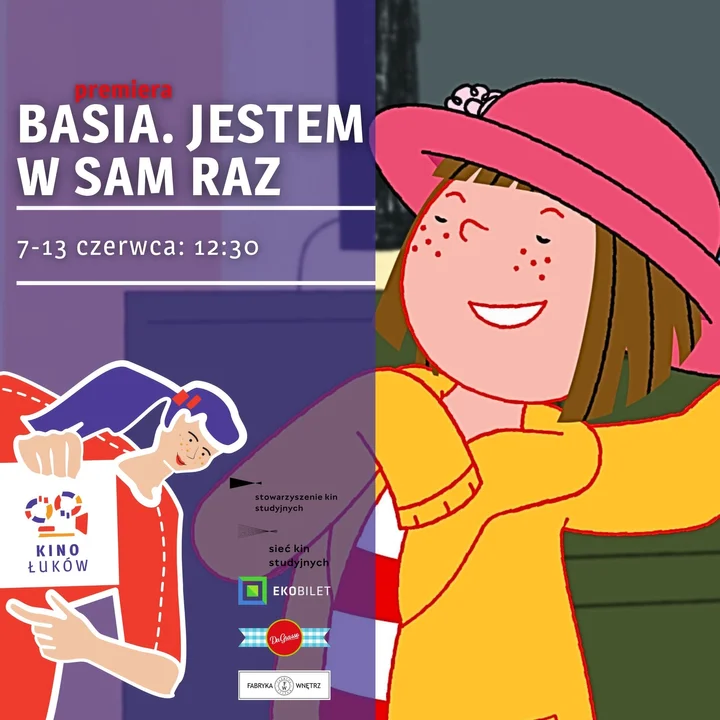 Polska animacja dla dzieci „Basia. Jestem w sam raz” w Kinie Łuków - Zdjęcie główne