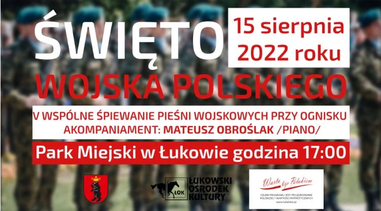 V Wspólne Śpiewanie Pieśni Wojskowych Przy Ognisku.W poniedziałek 15 sierpnia 2022 - Zdjęcie główne