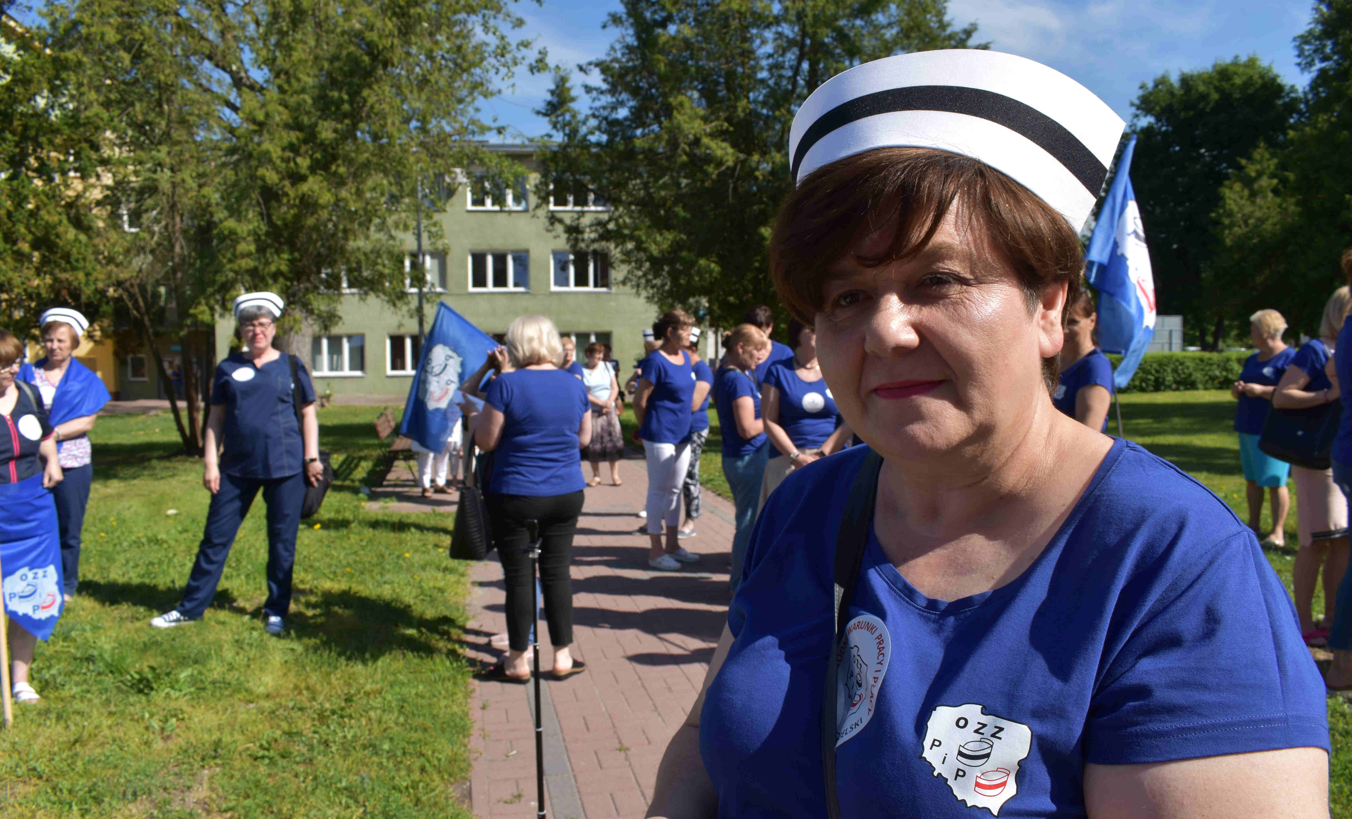 ŁUKÓW Pielęgniarki przeprowadziły strajk ostrzegawczy  (WIDEO) - Zdjęcie główne