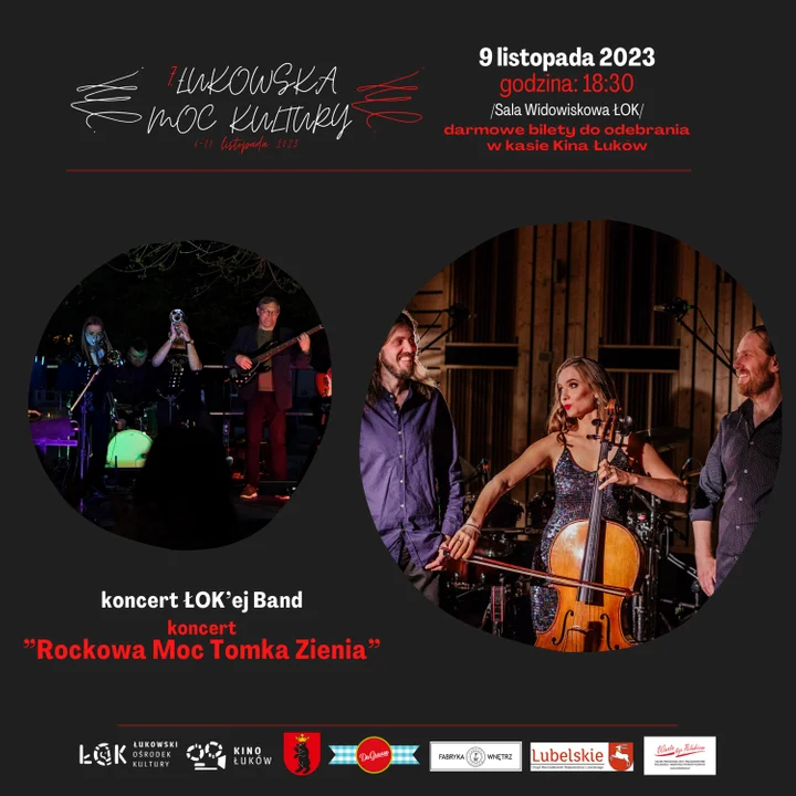 VII Łukowska Moc Kultury 2023. Koncert „Rockowa Moc Tomka Zienia” już dziś - Zdjęcie główne