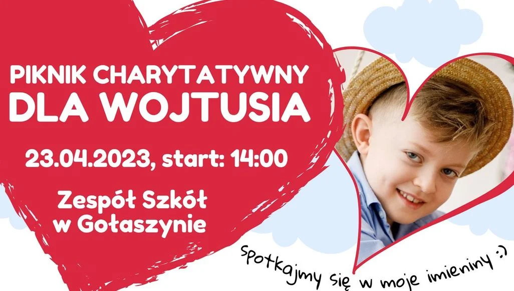 Piknik Charytatywny w Gołaszynie na leczenie Wojtka Jonczyka. W niedzielę 23 kwietnia od g.14 przy szkole - Zdjęcie główne