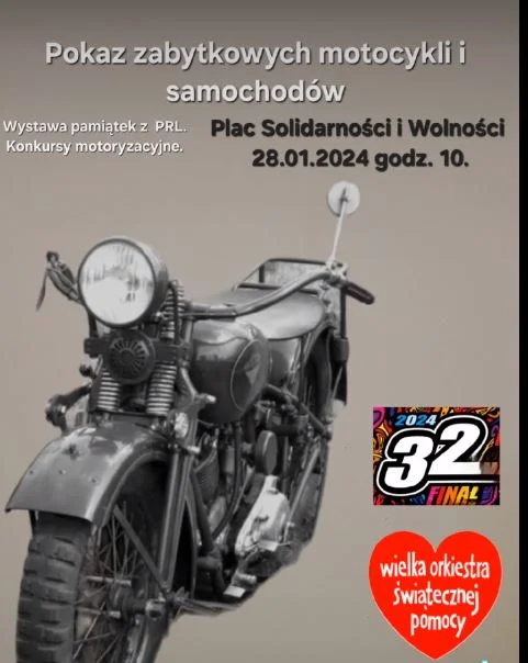 Motoweterani Łuków grają z WOŚP. Zabytkowe motocykle i auta oraz bigos z kuchni polowej - Zdjęcie główne