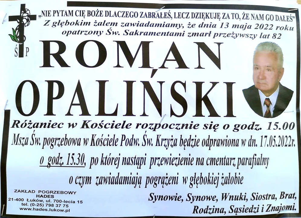 Odszedł Roman Opaliński, długoletni nauczyciel muzyki. Miał 82 lata   - Zdjęcie główne