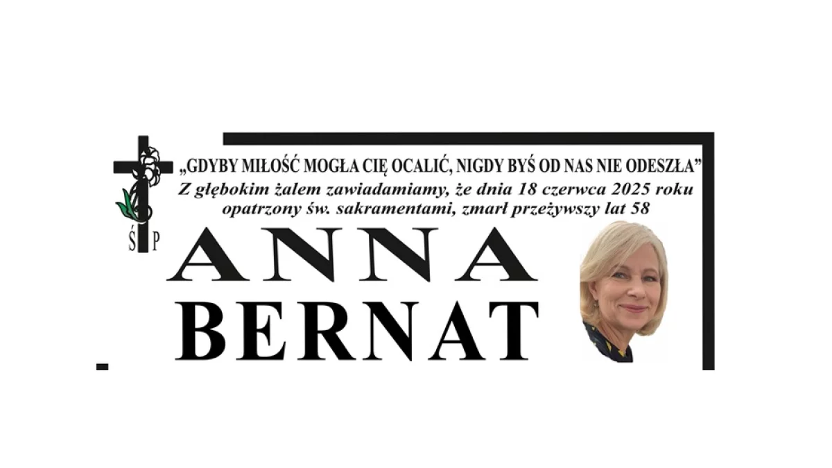 Nekrolog Ś.P. Anna Bernat - Zdjęcie główne