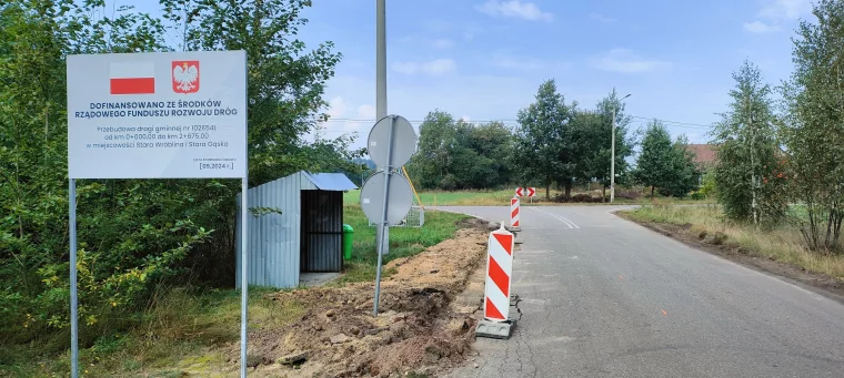 Stara Wróblina i Stara Gąska z nową drogą. Wkrótce będzie oddana do ruchu - Zdjęcie główne