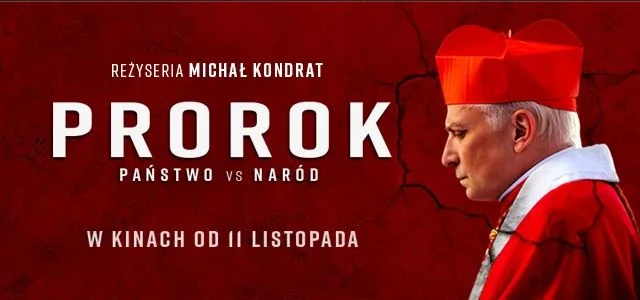 W Kinie Łuków:  Polski film biograficzny o Prymasie Wyszyńskim pt. „Prorok” . Od 9 do 15 grudnia - Zdjęcie główne