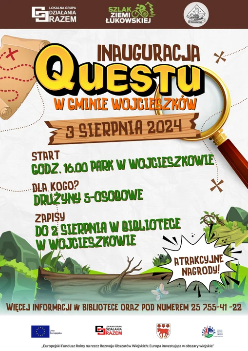 Zaproszenie na PIKNIK W.P.A.R.K. w Gminie Wojcieszków - Inauguracja Nowego Questu! - Zdjęcie główne