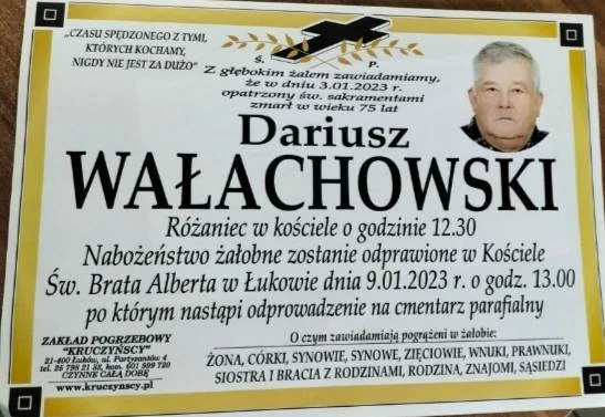 Dariusz Wałachowski zasnął na zawsze. Ojciec i dziadek trenerów - Zdjęcie główne