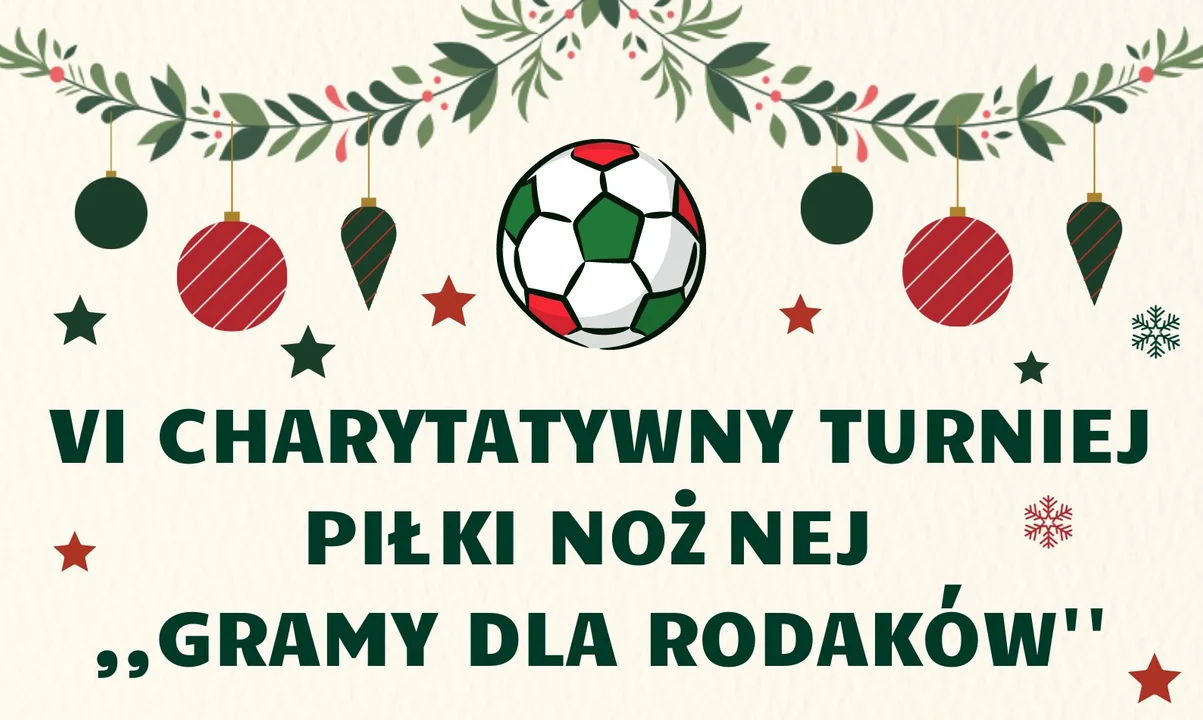 VI Charytatywny Turniej Piłki Nożnej ,,Gramy dla Rodaków''.W sobotę 10 grudnia w "Alejach" - Zdjęcie główne