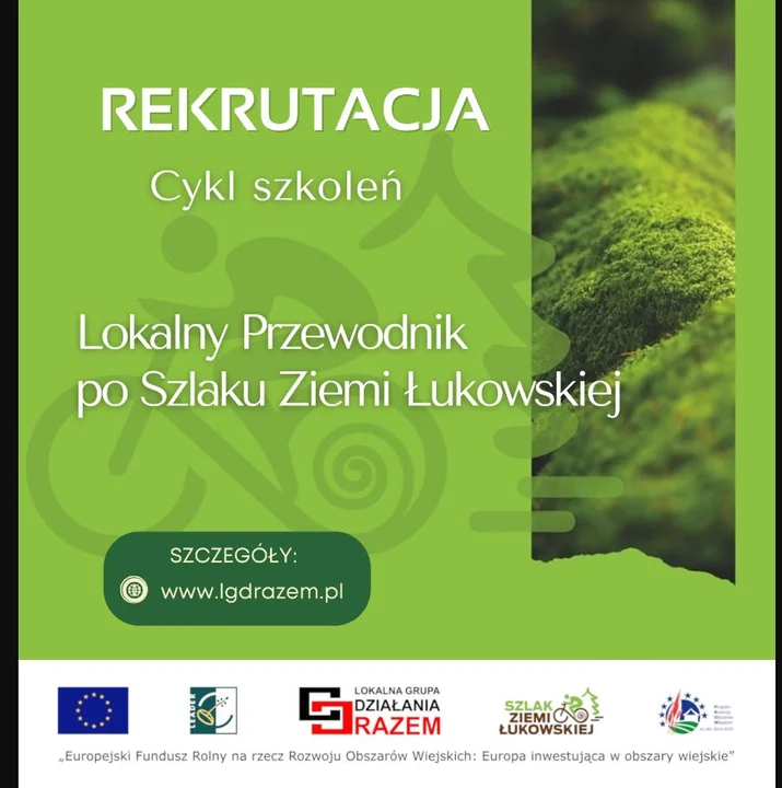 Ruszyła rekrutacja do udziału w bezpłatnych szkoleniach z cyklu „Lokalny Przewodnik po Szlaku Ziemi Łukowskiej”. Zaprasza LGD RAZEM - Zdjęcie główne