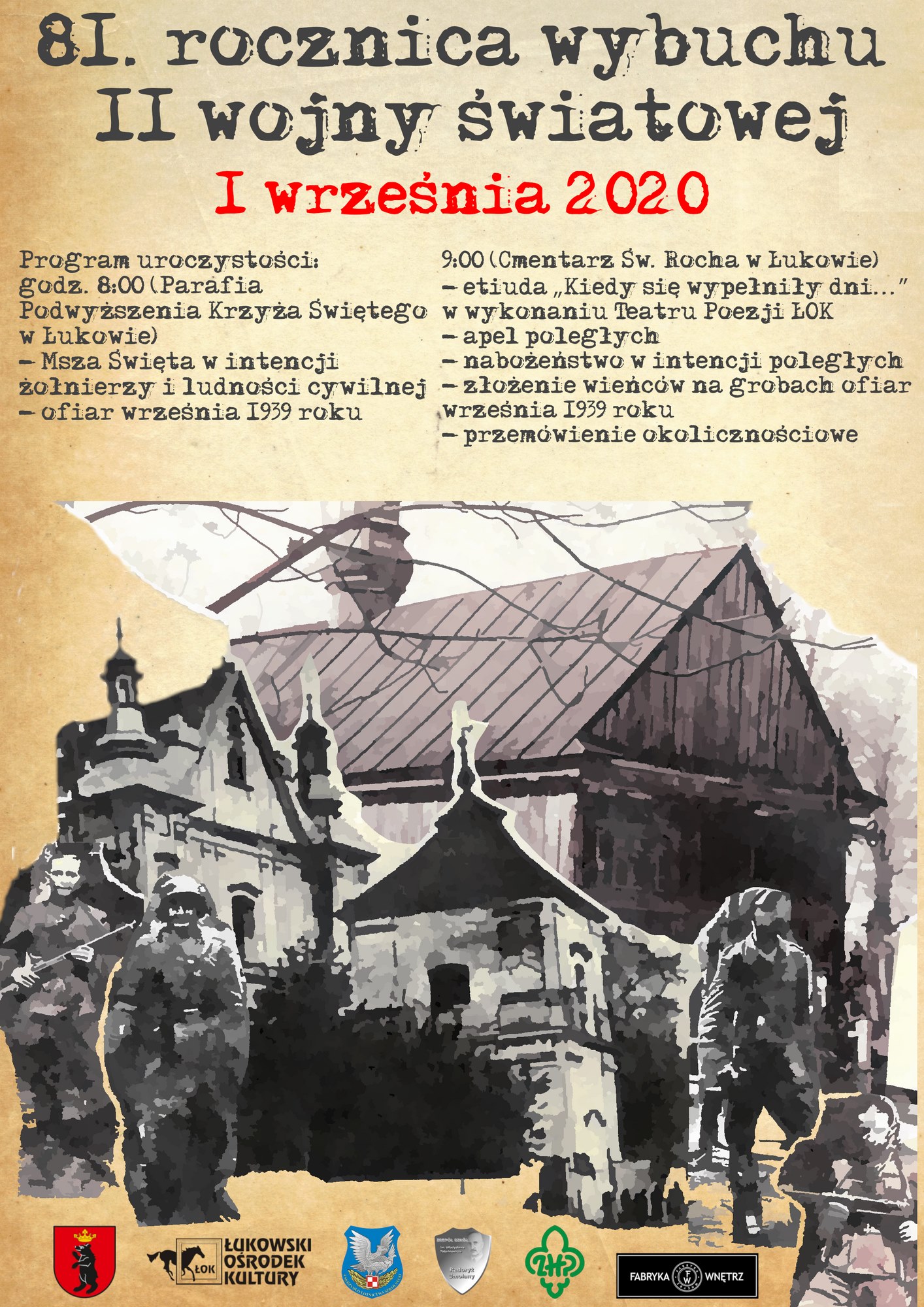 Łukowskie obchody 81. rocznicy wybuchu II wojny światowej - Zdjęcie główne