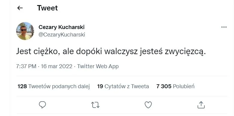 Cezary Kucharski przekazał pierwszą wiadomość! - Zdjęcie główne