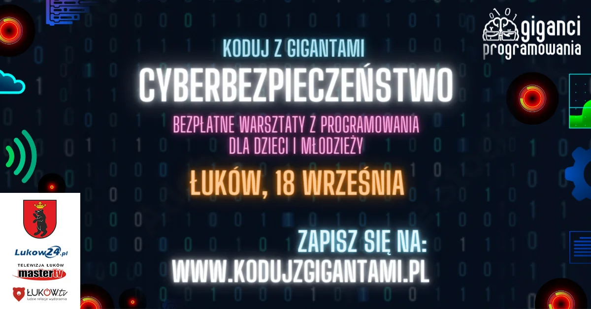 Bezpłatne warsztaty z programowania i tworzenia gier także w najbliższą niedzielę 18 września! Koduj z Gigantami: Cyberbezpieczeństwo - Zdjęcie główne