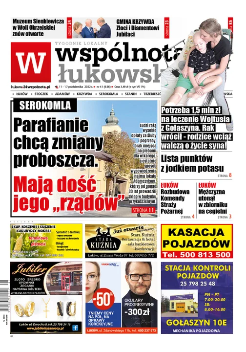 Najnowszy numer Wspólnoty Łukowskiej (11 października 2022) - Zdjęcie główne