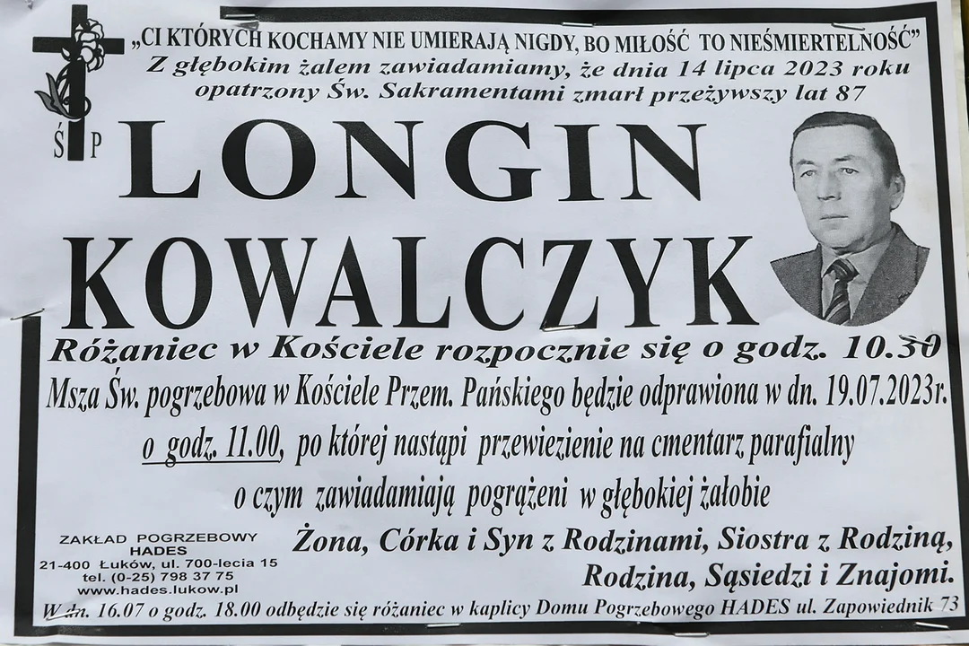 Pogrzeb Longina Kowalczyka w środę 19 lipca - Zdjęcie główne