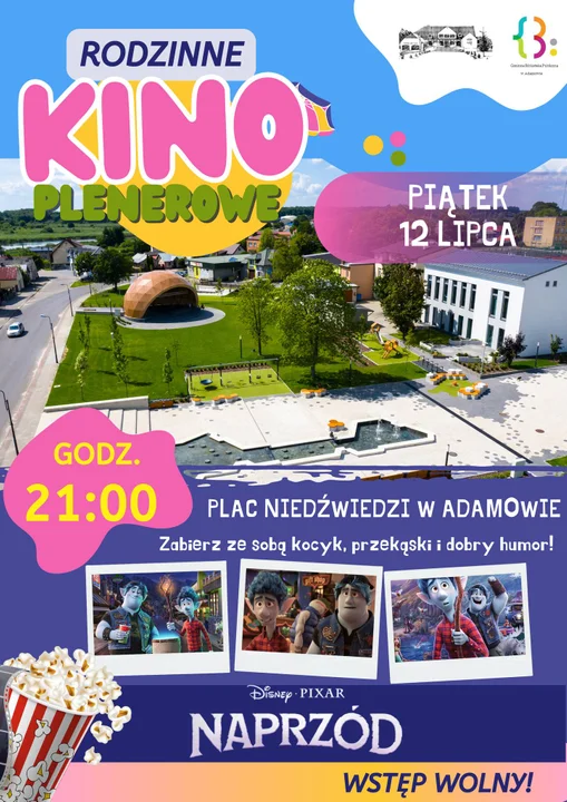 RODZINNE KINO PLENEROWE NA PLACU NIEDŹWIEDZIM W ADAMOWE! Już 12 lipca - Zdjęcie główne