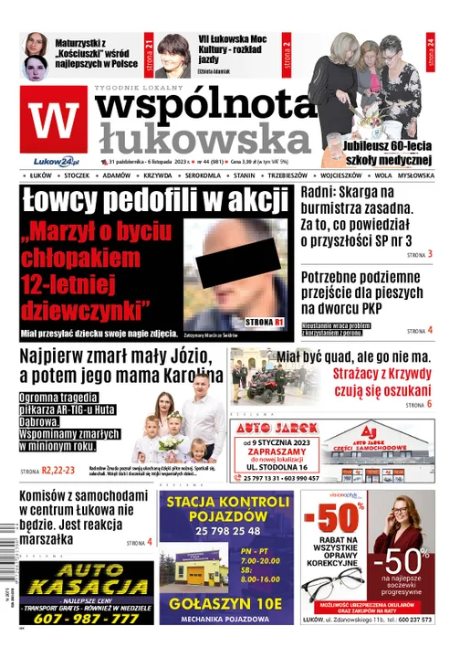 Najnowszy numer Wspólnoty Łukowskiej (31 października 2023 r.) - Zdjęcie główne