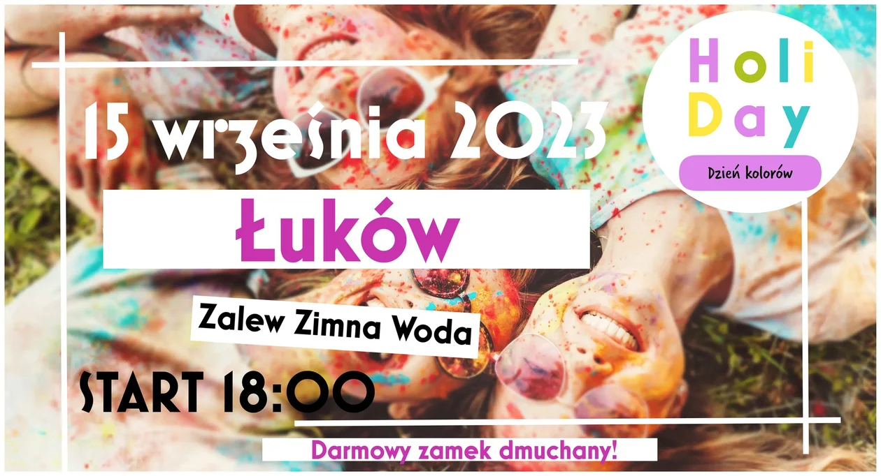 Kolorowy Holi Day nad Zimną Wodą. W piątek 15 września - Zdjęcie główne