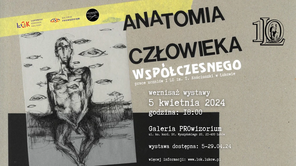 Wystawa „Anatomia Człowieka Współczesnego” uczniów I LO w Łukowie - Zdjęcie główne