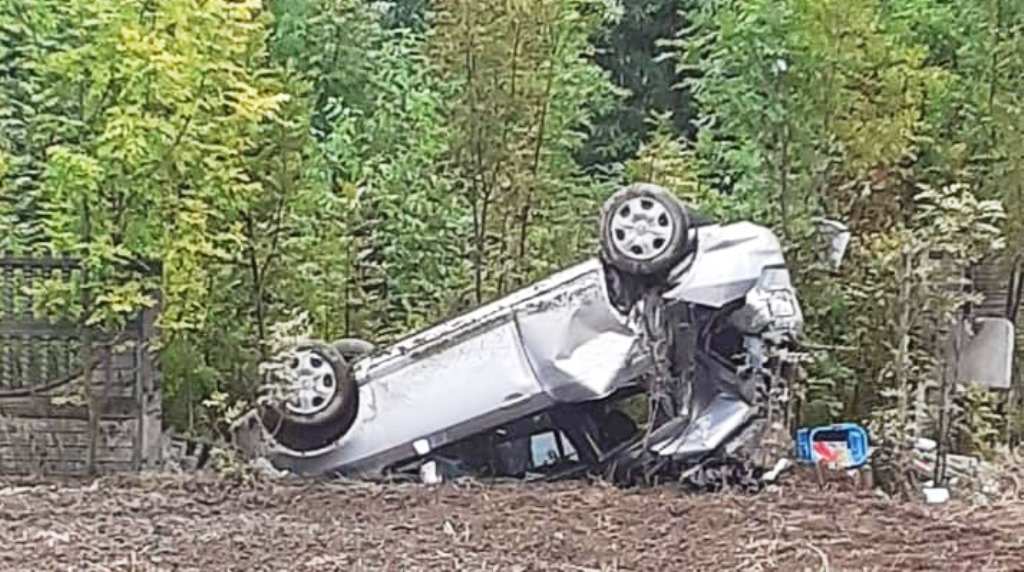 Wypadek na trasie Adamów- Krzywda - Zdjęcie główne