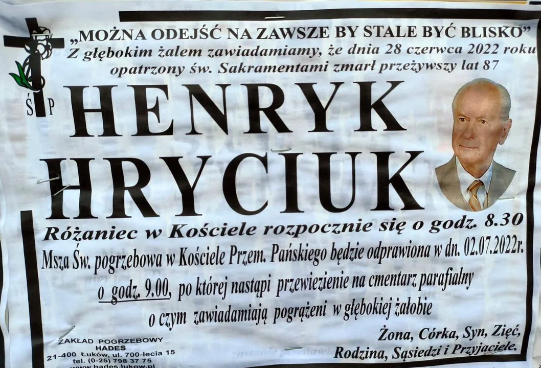 Odszedł Henryk Hryciuk – nauczyciel muzyki i plastyki. Miał 87 lat    - Zdjęcie główne