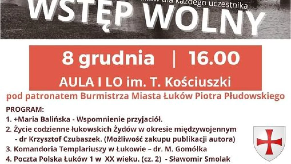 III Łukowskie Spotkania Historyczne – już 8 grudnia! Wstęp wolny - Zdjęcie główne