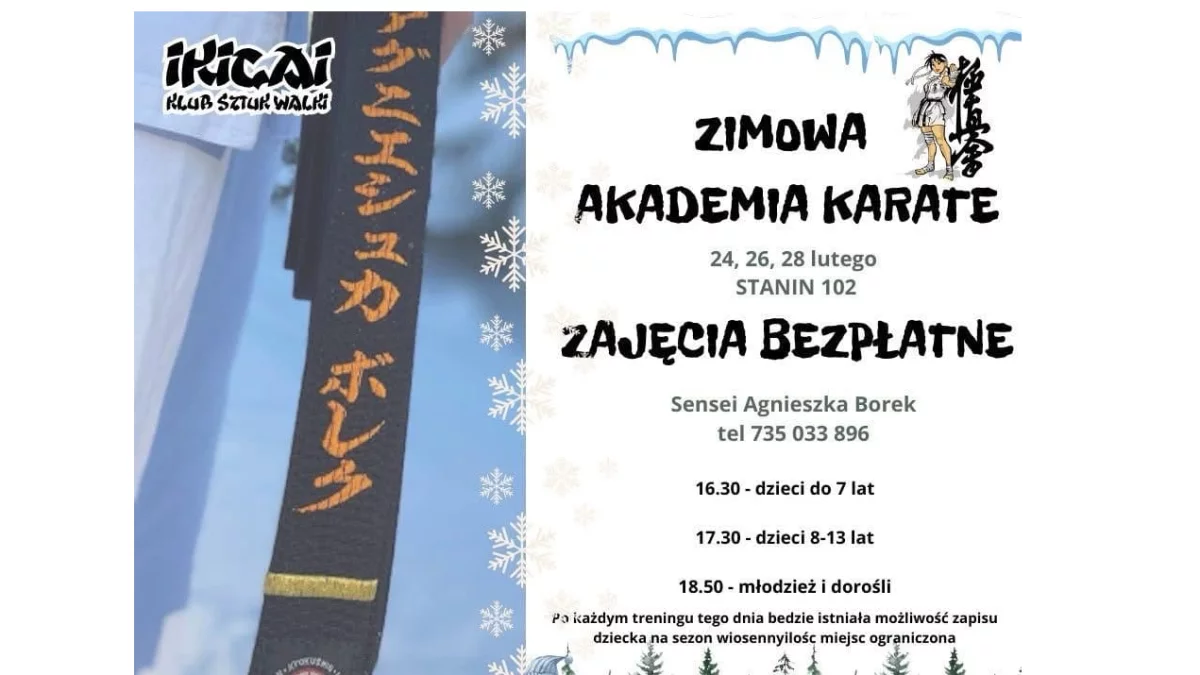 Zimowa Akademia Karate w Staninie - Zdjęcie główne