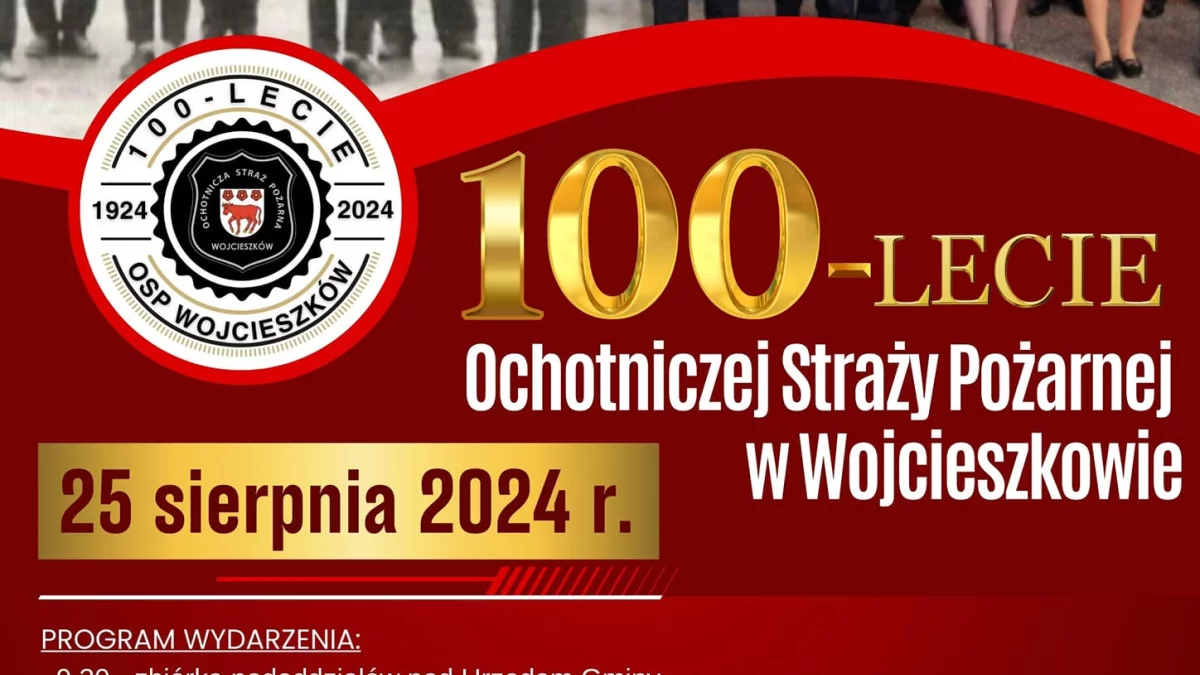 Zapraszamy na 100-lecie OSP Wojcieszków [PROGRAM] - Zdjęcie główne