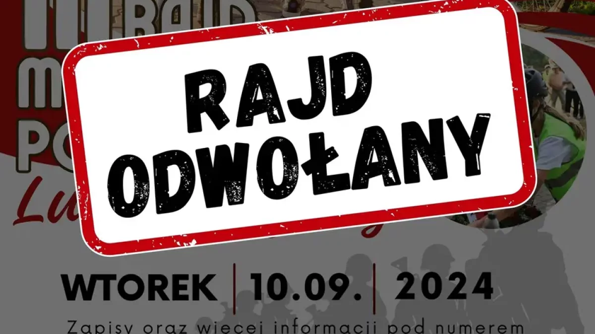 III Rajd Martyrologii Poległych Lubelszczyzny odwołany! - Zdjęcie główne