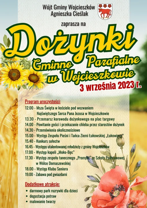 Dożynki w gminie Wojcieszków już w najbliższą niedzielę - Zdjęcie główne