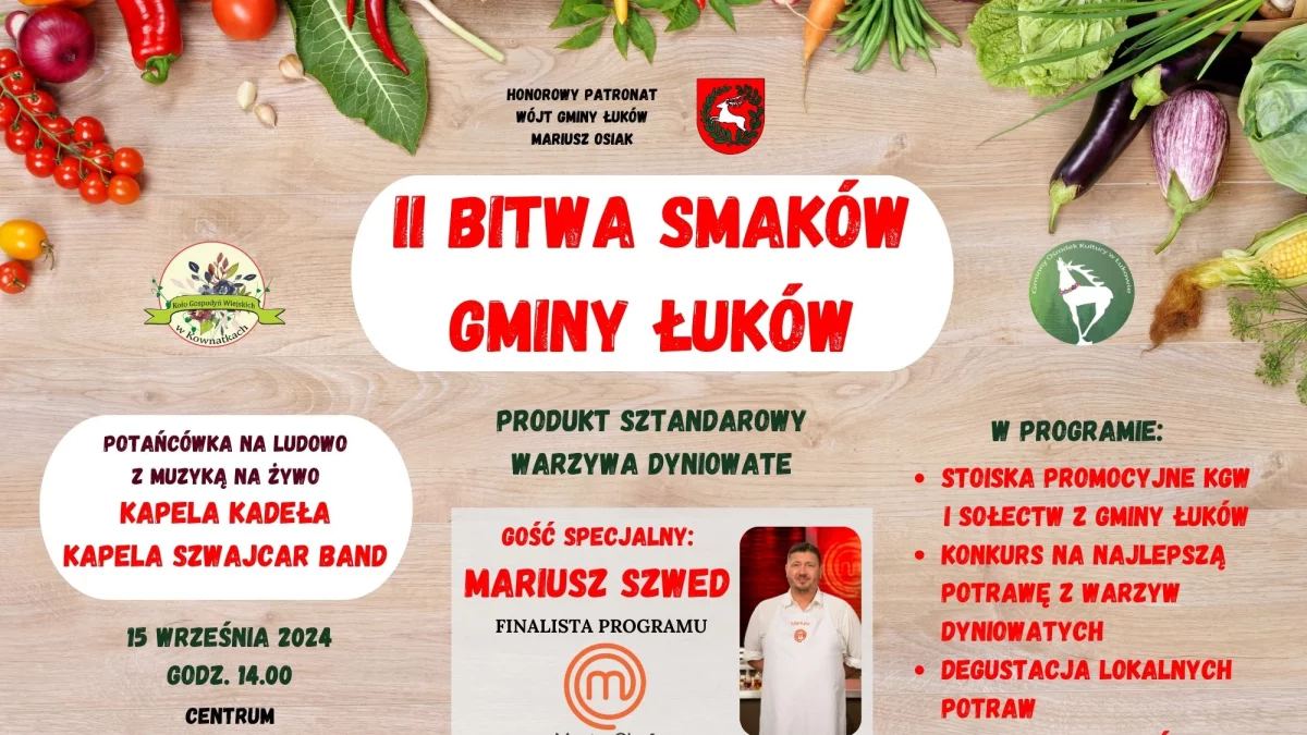 Masterchef ugotuje w Łukowie! W czasie wydarzenia będą oceniać dania dyniowate - Zdjęcie główne