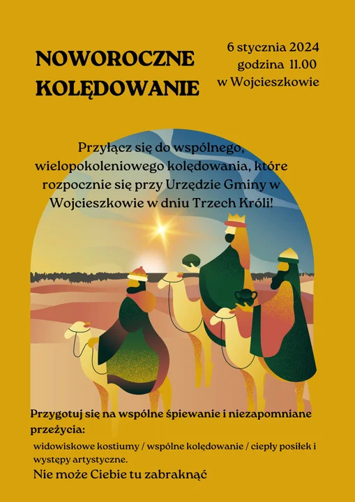 Noworoczne Kolędowanie w Wojcieszkowie w sobotę 6 stycznia - Zdjęcie główne